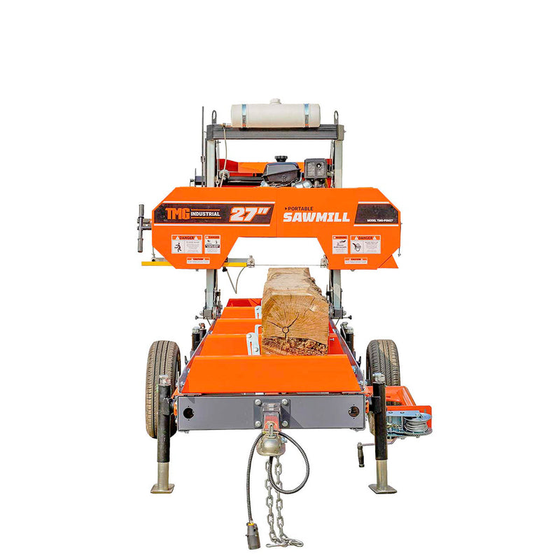 TMG Industrial Primary Sub-Frame for Sawmill Trailer PSM27, 4400-lb Capacity, Leveling Jacks, Anti-Tipping Rail Guard, TMG-PSM27-Sframe