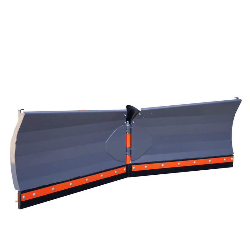 TMG Industrial 8-½’ U/V Angle Blade Snowplow, Reversible Rubber Edges, 6 Positions, Category 1 & 2 Hookups, 3-Point Hitch, 40-90 HP Tractors, TMG-SP08