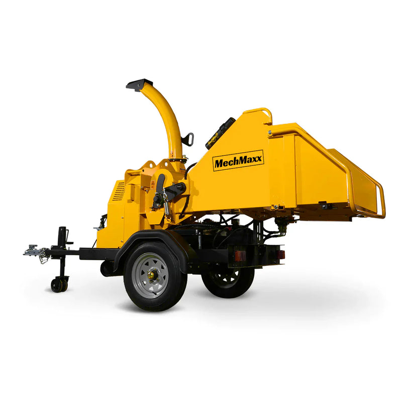 25hp 740cc Twin Cylinder Gas Engine with 6” Hydraulic Feeding Commercial-Grade Wood Chipper-Model DCH6