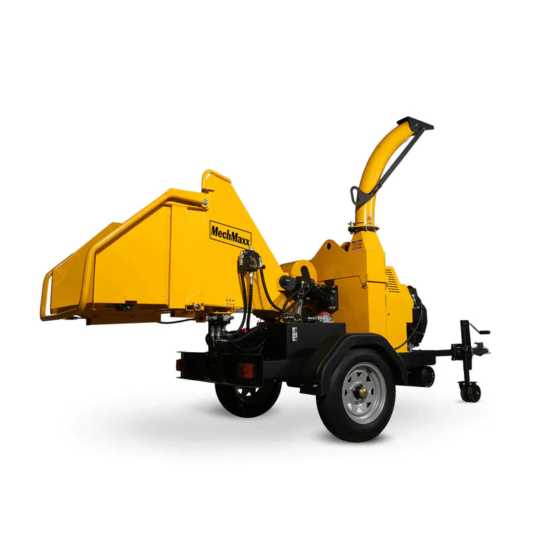 25hp 740cc Twin Cylinder Gas Engine with 6” Hydraulic Feeding Commercial-Grade Wood Chipper-Model DCH6