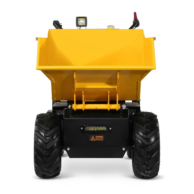 1100 lb 1000W DC Motor 48V Battery Powered Hydraulic Tipping Dump Cart; Model: EH50