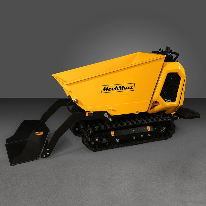 1800lb 420cc  E-start Gas Engine Stand-ON Hydraulic Track Dumper with Self-Loading; Model T80