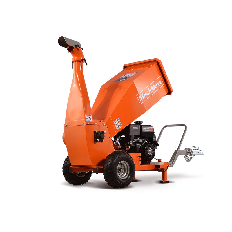 5 inch E-stat Rato 420cc  16hp Gasoline Engine Powered Drum Wood Chipper with Towbar; Model PGS1500