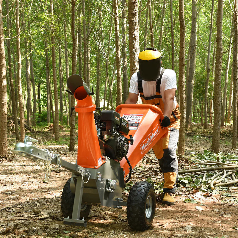 4 inch Rato 212cc 7hp Gas Engine Powered Wood Chipper with Towbar; Model GS650