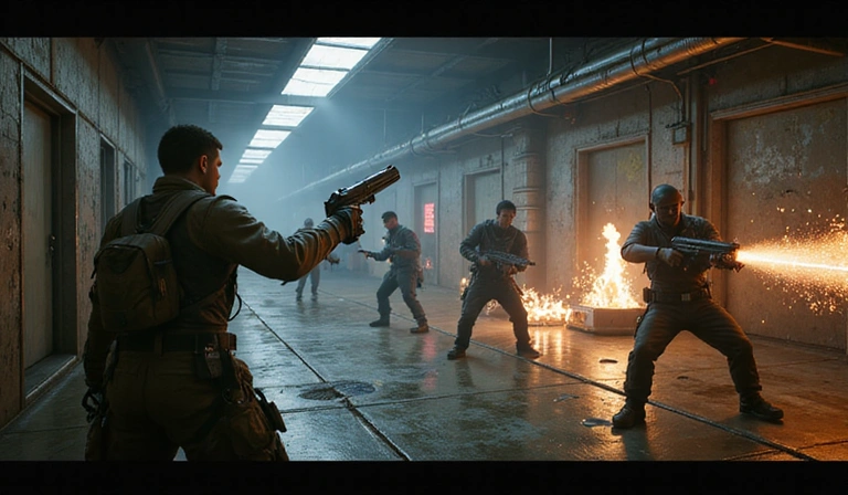 Screenshot of character combat in Cyberpunk 2077, showing V using cybernetic abilities.