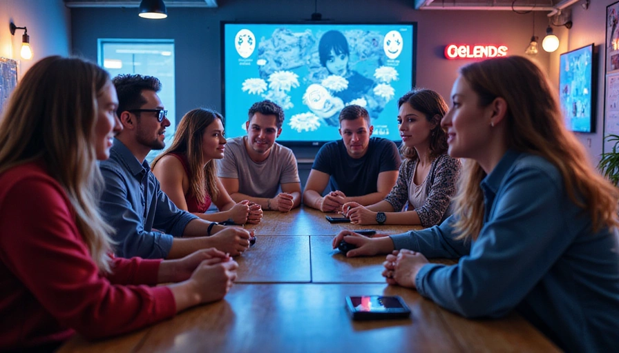 Group of diverse gamers collaborating